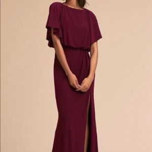 BHLDN Lena Dress, Port Wine